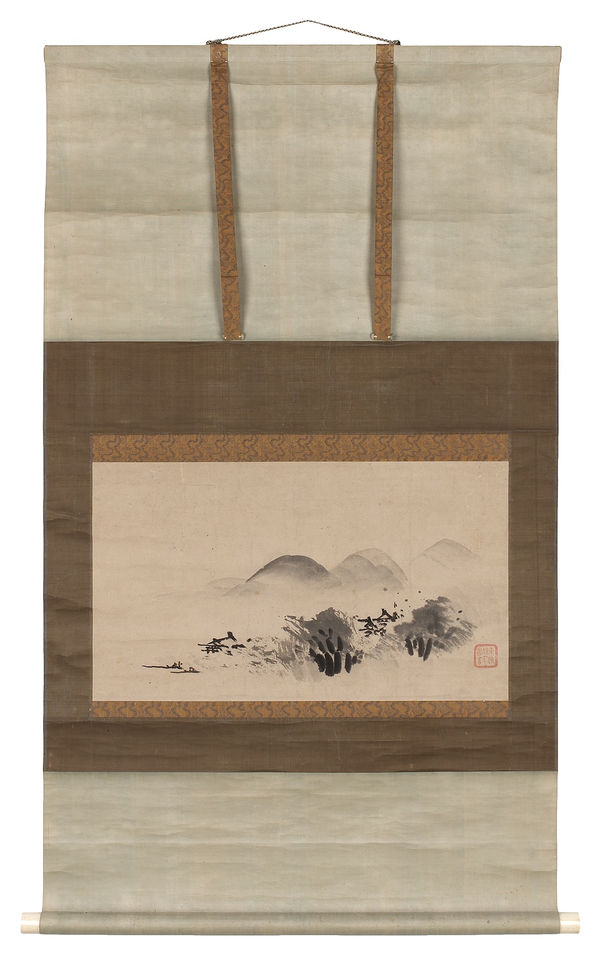 Malerei, #020745 Anonymer Künstler (Kanô-Schule), Herbstmond-Landschaft, Edo (1600-1868)