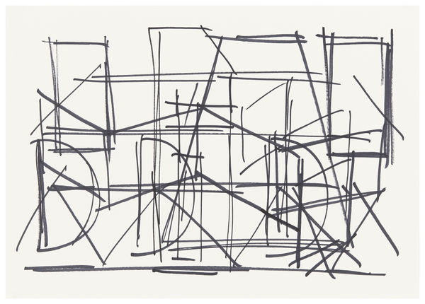 Jürgen Schön #022866 Zeichnung, 2021 Permanentmarker auf Papier 43 x 61 cm