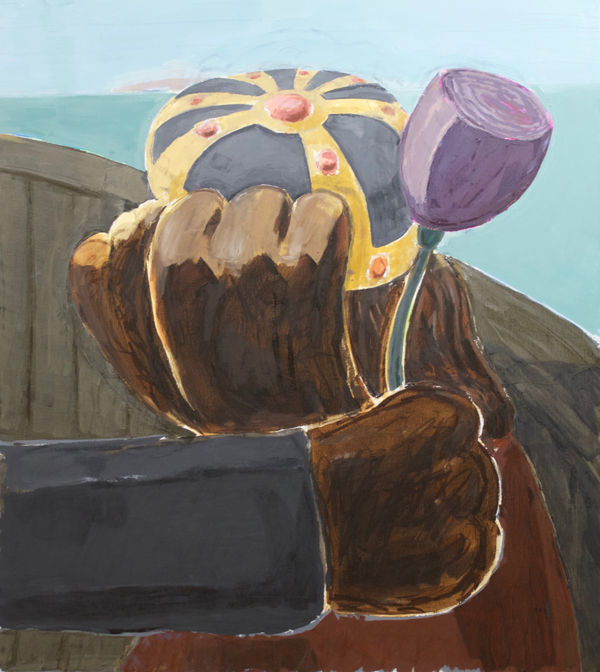 Untitled Condolences Crying Queen Legacy 2018 Oil And Watercolo On Canvas 48 X 43