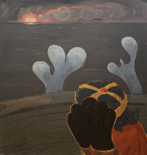 Untitled Fire The End And The Begining 2018 Oil On Canvas 74 X 70