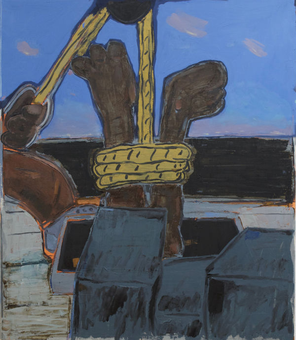 Untitled Martyr Into The Hold 2018 Oil On Canvas 48 X 36