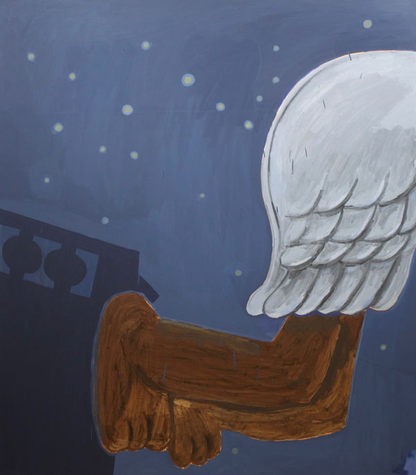 Untitled Midnight Our Dreams Move Forward 80 X 70 Oil On Canvas 2018