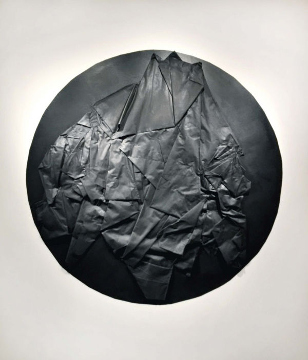 Mary A. Valverde Untitled (Folds), 2017 marks on folded fabric and paper dimensions variable