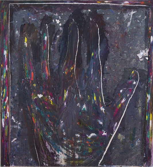Stephen Gurtowski Untitled (Hand), 2016 oil on canvas 64 x 69 inches