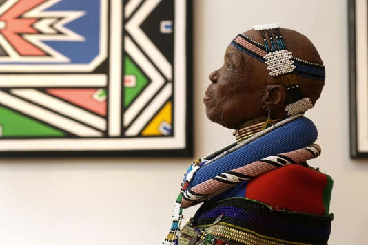 Esther Mahlangu: how the famous South African artist keeps her Ndebele culture alive © Copyright (c) Daily Maverick , All Rights Reserved