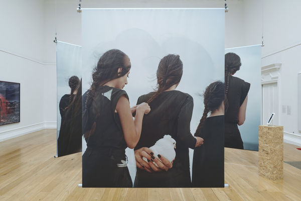 Iranian photographer Hoda Afshar’s supersized portraits series In Turn forms the centrepiece of the exhibition. Photo by Jo Underhill