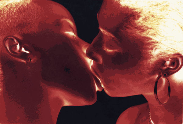 Lola Flash, “Clit Club Series,” c.1989-90, color c-print, 9 ¾” x 7”. Courtesy the ART+Positive Archives, collection of Dr. Daniel S. Berger/Photo: Lola Flash and ART+Positive Archives