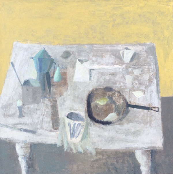 Nicholas Turner White Table oil on linen 80 x 80cm £4,250