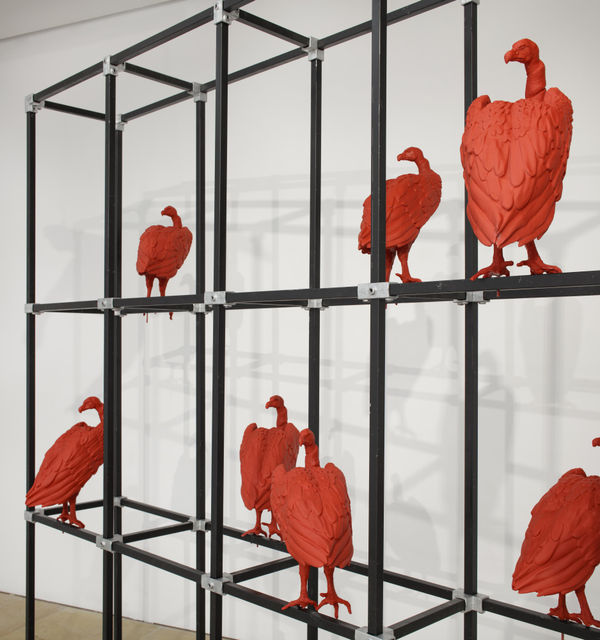 Mary Sibande The Wake Detail The Committee Resin Casting And Steel Mary Sibande Smac Gallery Johannesburg Installation View