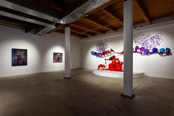 Installation view of Mary Sibande: Unhand Me, Demon!, Kavi Gupta | Washington Blvd., Chicago, 2021