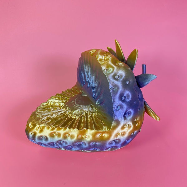 Gracelee Lawrence, Trampled or in Your Hands, 2021, silk polylactic acid 3D print, 7 x 7 x 9.5 inches