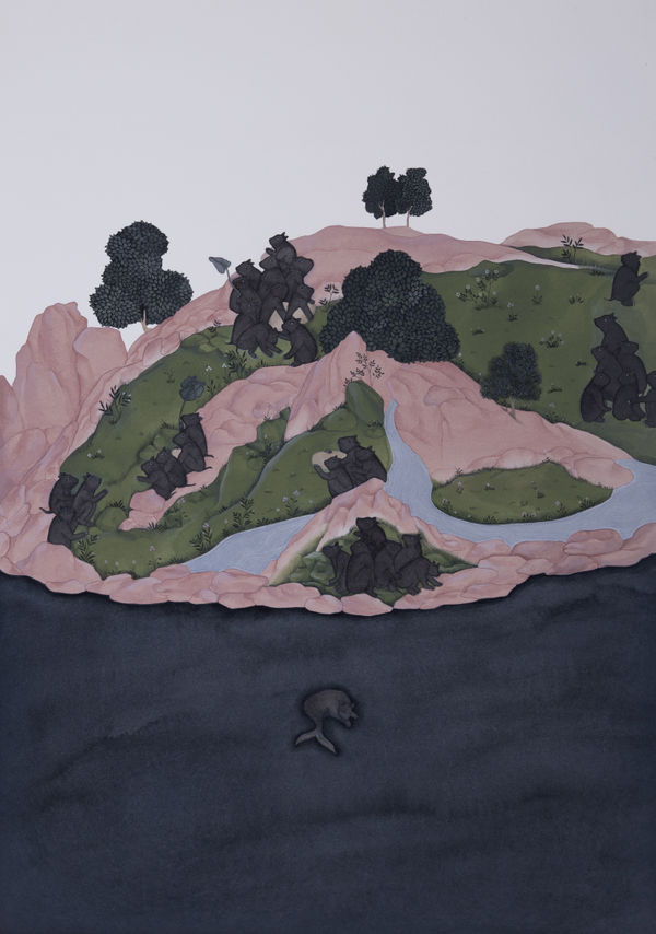 Portrait of a Bear That Could Not Eat Fish, 2018