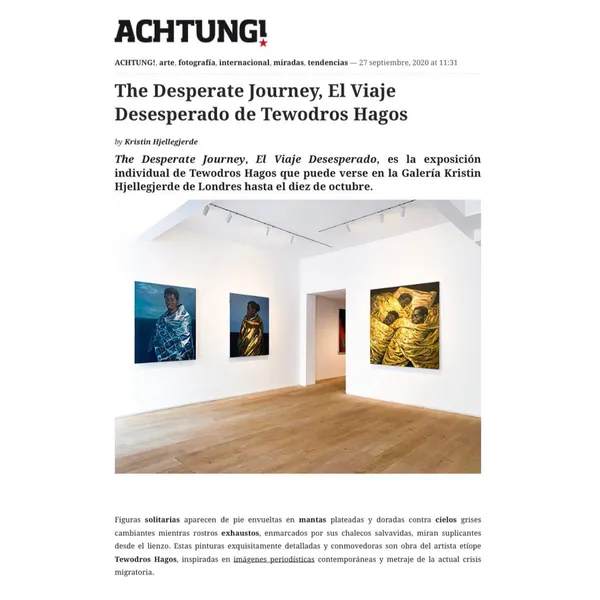 The Desperate Journey, El Viaje Desesperado de Tewodros Hagos