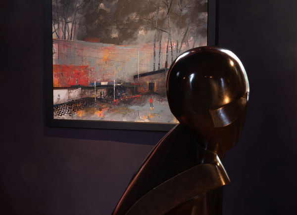 Gerald Laing's Galina vi with Robert McAulay's Disconnected.