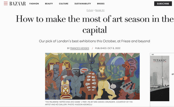 Our pick of London’s best exhibitions this October, at Frieze and beyond