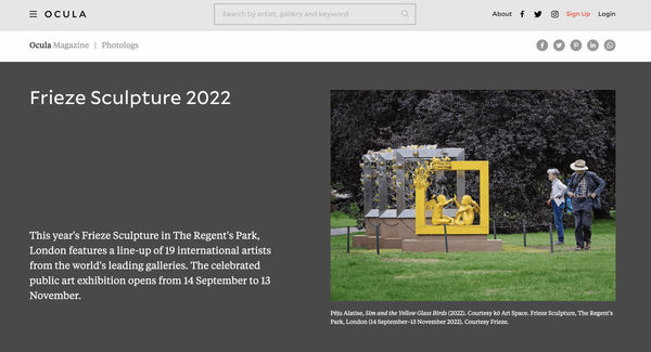 Frieze Sculpture 2022