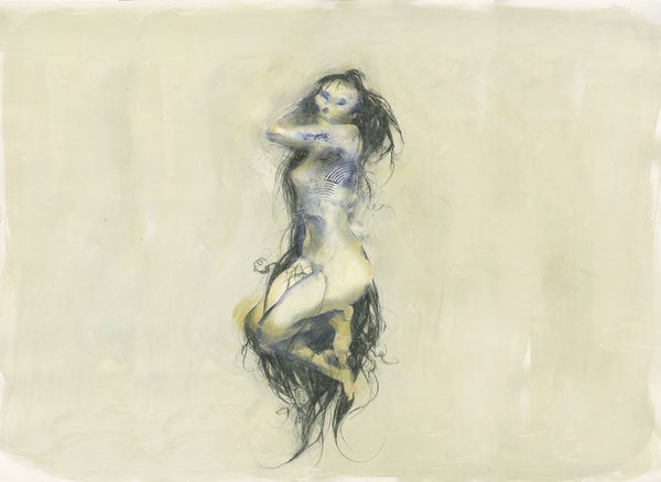 Kent Williams, BLACK HAIR , 2021