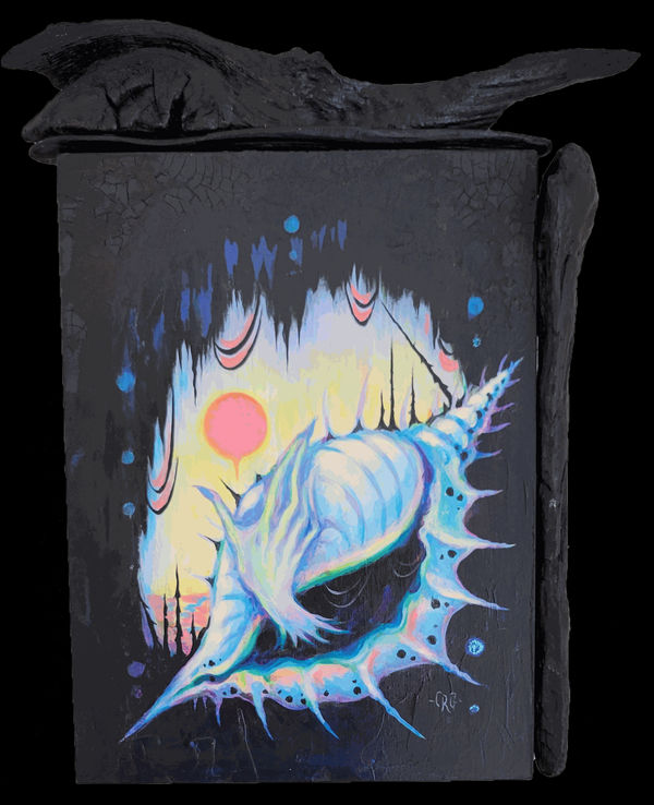 Camille Rose Garcia, Sun of a Lesser God / 13 x 9", 2021 (click to enlarge)