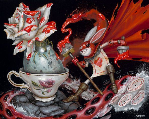 Greg Craola Simkins, Red Rose Randal, SOLD (click for details), 2022