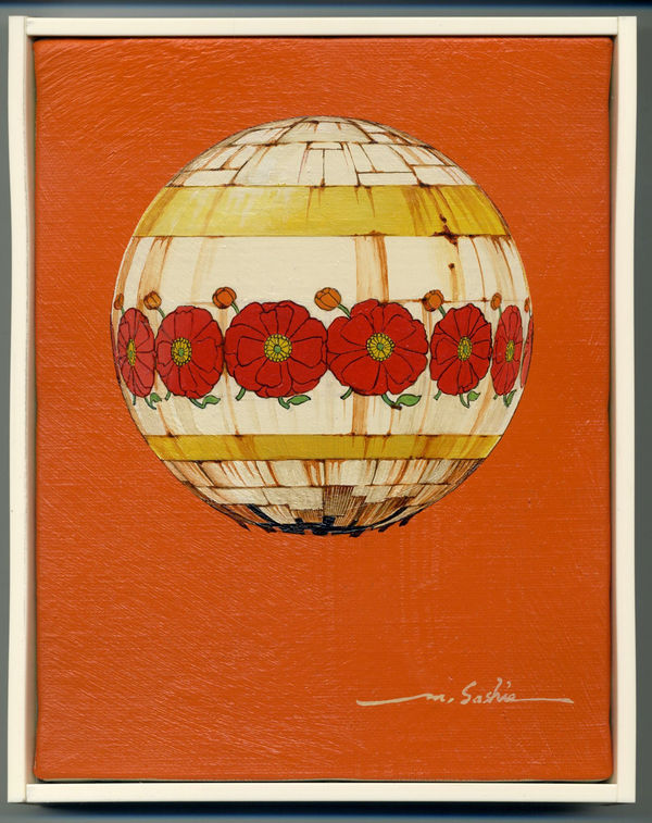 Masakatsu Sashie, Enamel_Orange, SOLD