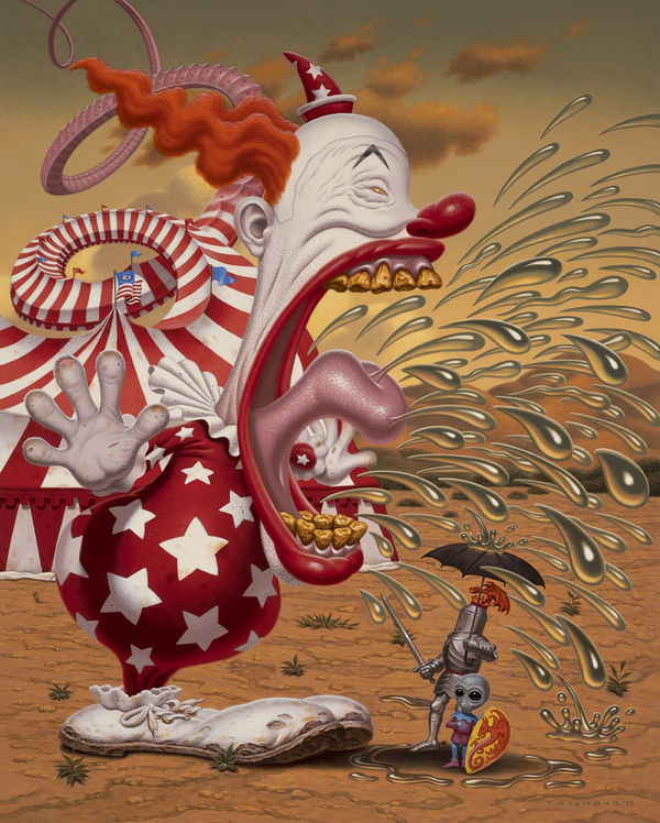 Todd Schorr, The Spittle Aspirator -SOLD- (click for details), 2022