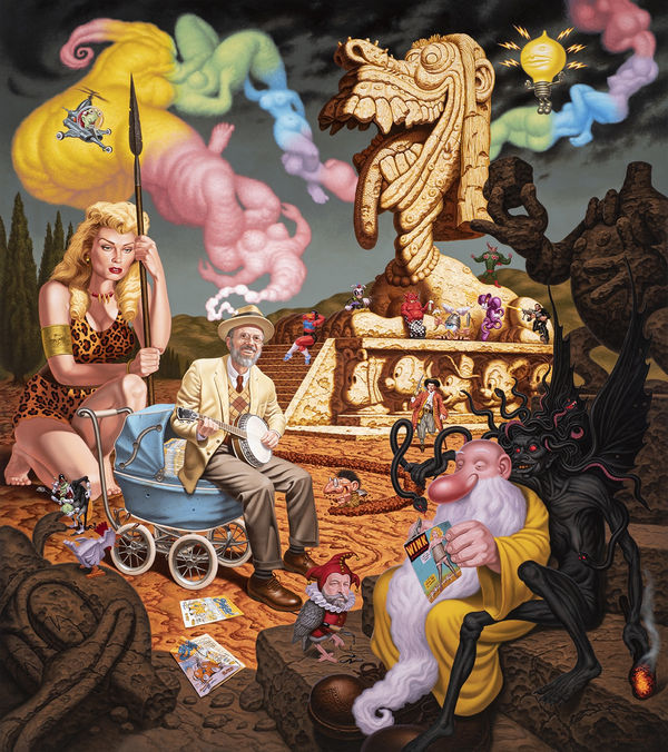 Todd Schorr, R. Crumb and the Genesis of Zap -NFS- , 2021