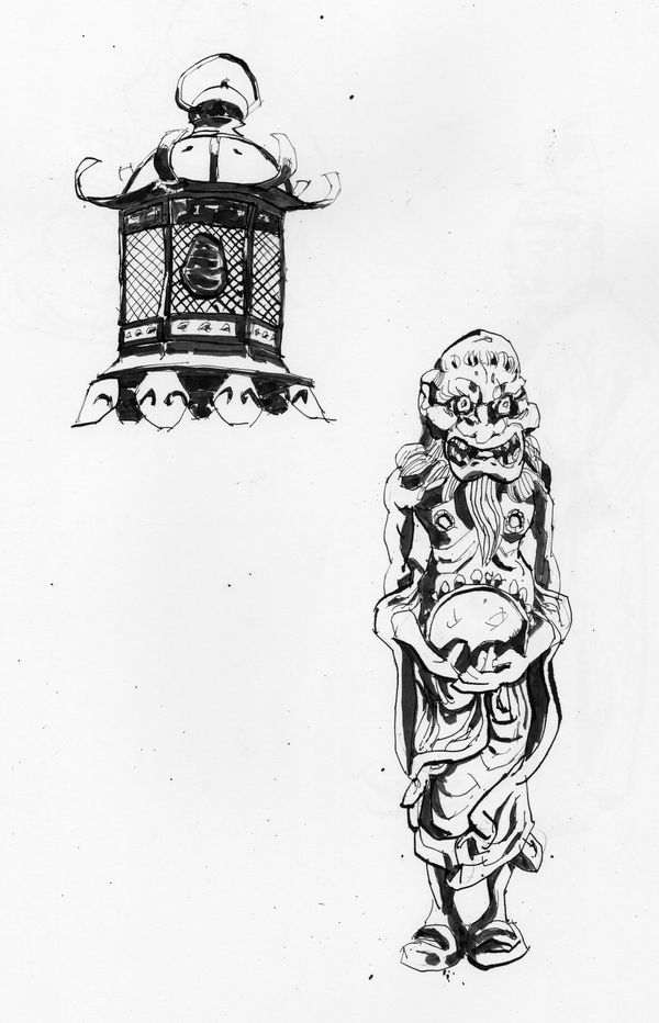 Kent Williams, FIGURE WITH LANTERN , 2021