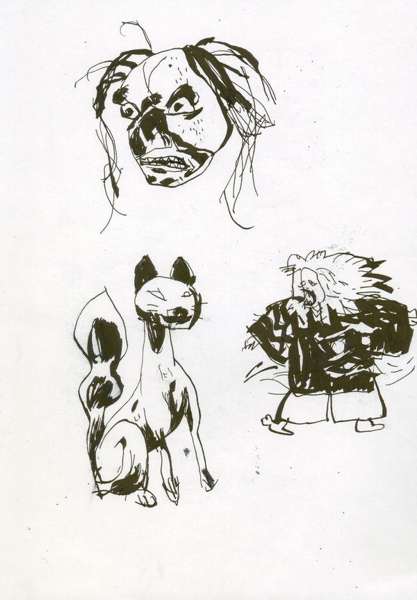 Kent Williams, Mask, Cat & Storyteller, 2021