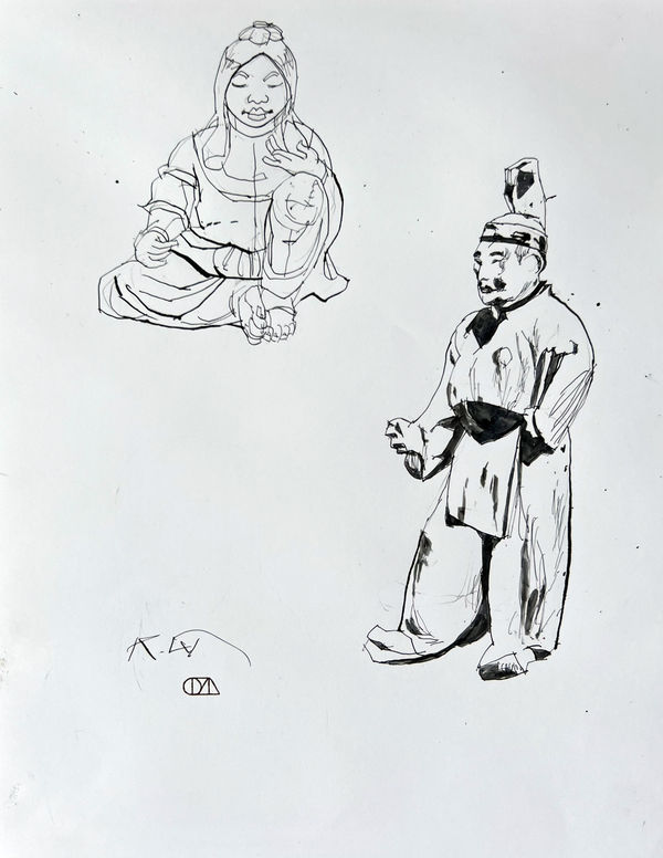 Kent Williams, FIGURES, 2021