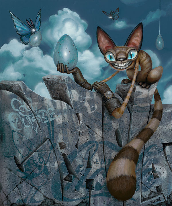 Greg Craola Simkins, Chez & Mitts, SOLD (click for details), 2022