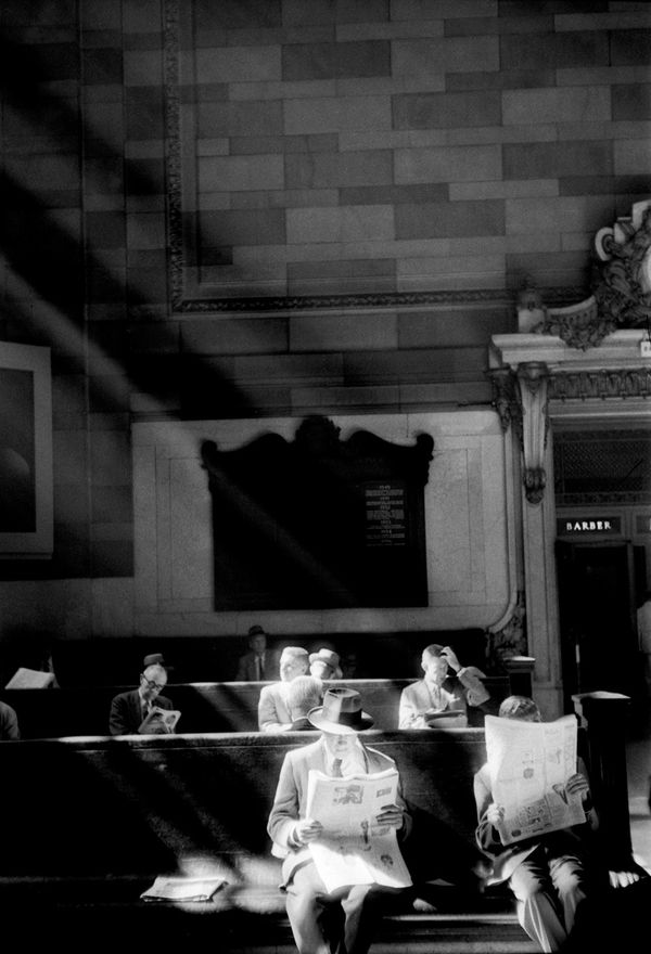 Henri Dauman, Main Waiting Room, Grand Central Terminal, NYC, 1957 (Click for details), 2024