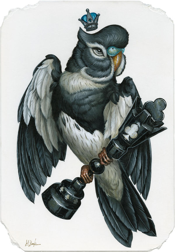 Greg Craola Simkins, Queen of Clubs, SOLD, 2025