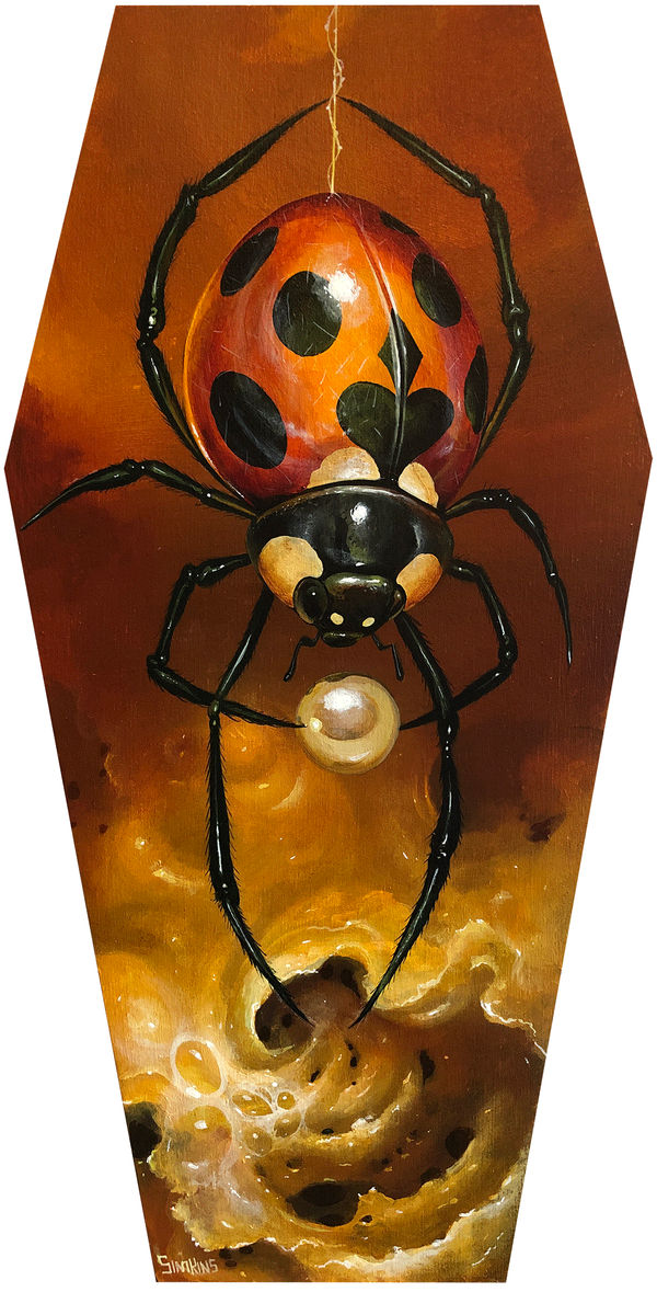 Greg Craola Simkins, The Lady Widow, SOLD (click for details), 2020