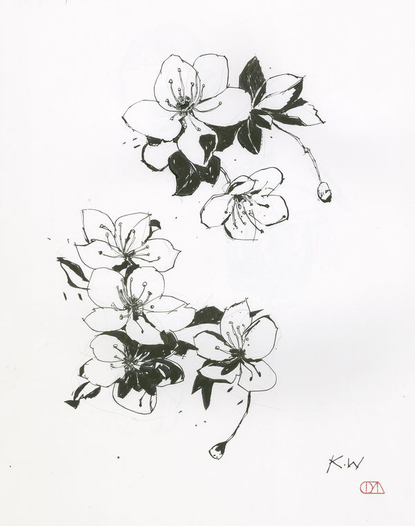 Kent Williams, SAKURA, 2021