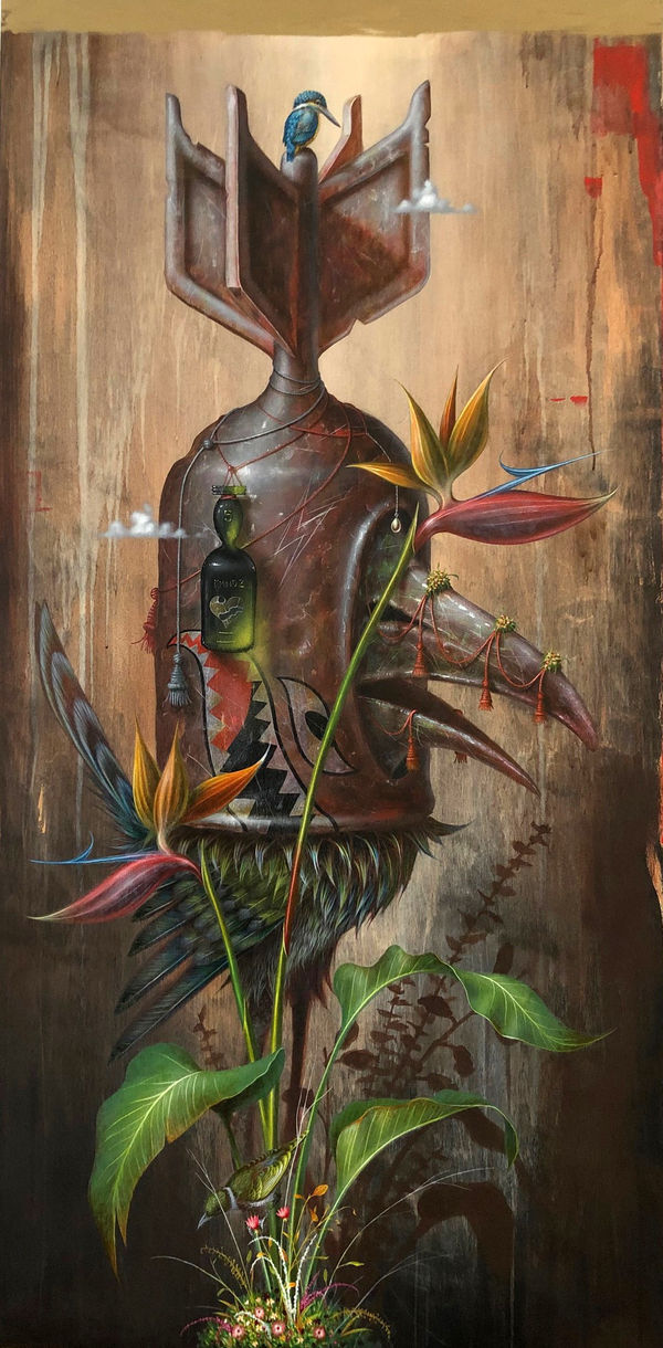 Johnny KMNDZ Rodriguez, Year of Atomic Bird, SOLD, 2019