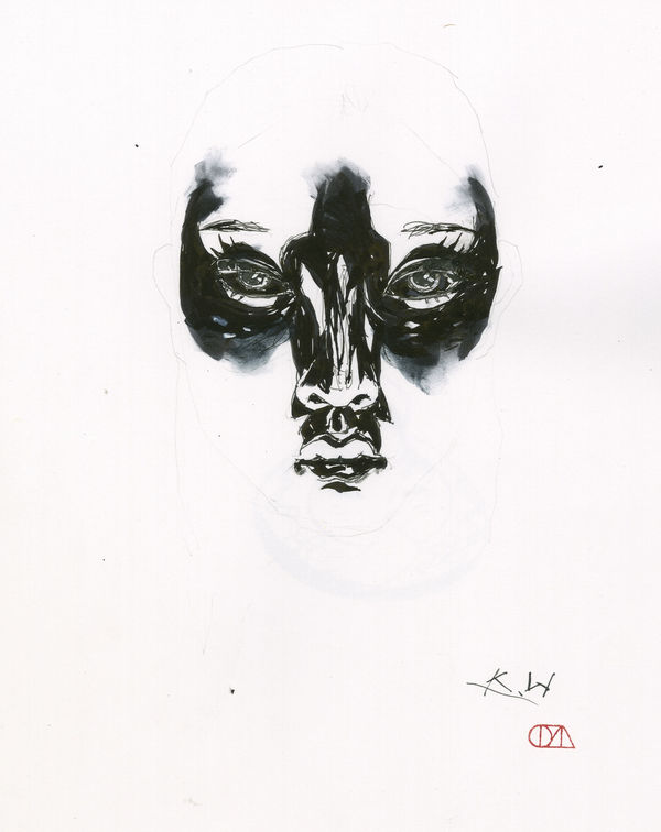 Kent Williams, MIRROR: FACE - SOLD, 2021