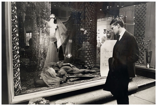 Henri Dauman, St. Laurent on Seventh Avenue, NYC, 1958