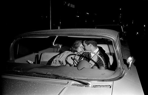 Henri Dauman, Martha Kostyra with Future Husband Andrew Stewart, NYC, 1961 (Click for details), 2024