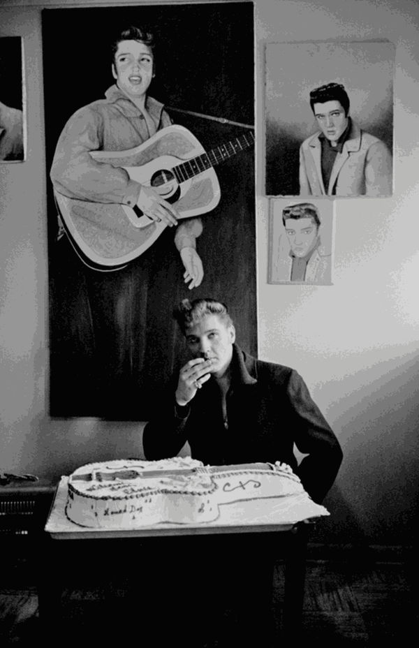 Henri Dauman, Elvis Presley’s 25th Birthday, Graceland, TN, 1960 (Click for details)