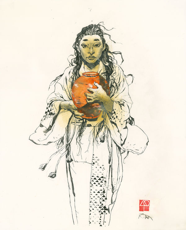 Kent Williams, OF A MIRROR AND A BELL , 2021