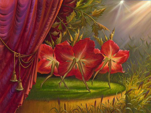 Vladimir Kush Unveils His Latest Painting "Forest Can-Can"