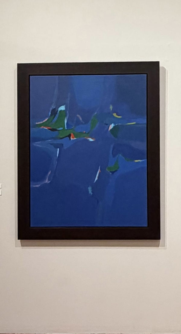Carmelo Fontánez, Azul sobre la corriente, 1986