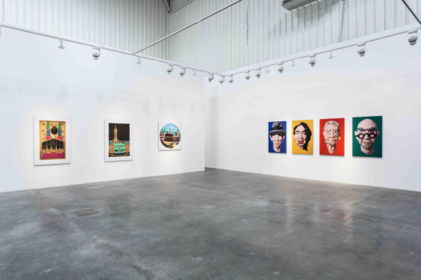 Hamra Abbas Kaaba Pictures and Artists Series Installation view