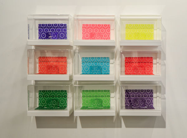 Installation View Of Hamra Abbas S Kaaba Pop Ups 2015. Courtesy Lawrie Shabibi And The Artist.