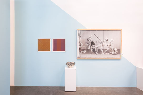 Installation view of the group exhibition Each Day An Artist.