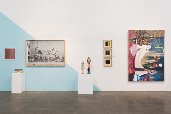 Installation view of the group exhibition Each Day An Artist.