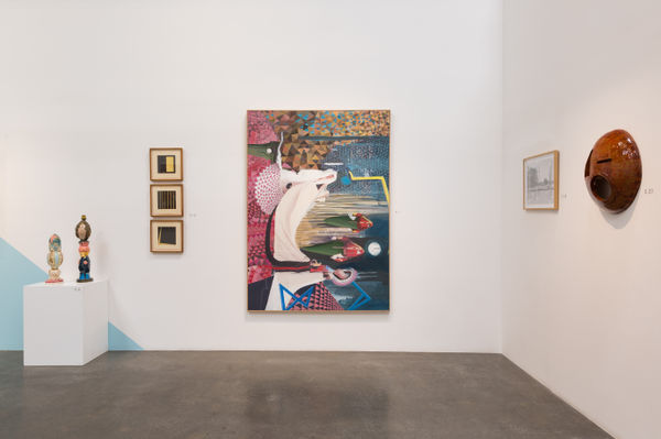 Installation view of the group exhibition Each Day An Artist.