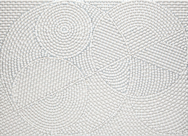 Mounir Fatmi Kissing Circles 09 2010 11 Coaxial Antenna Cables Staples Plexicase 60 X 80 Cm Courtesy Lawrie Shabibi And The Artist