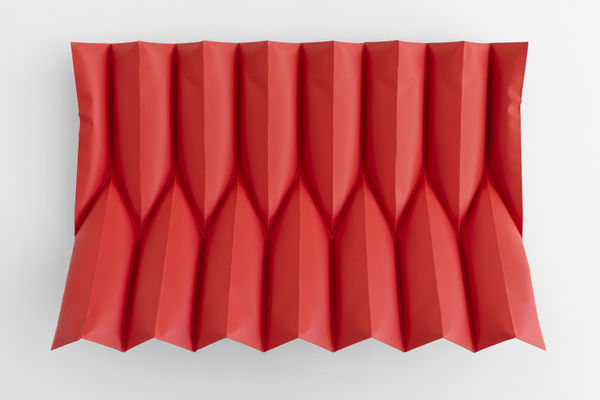 Shaikha Al Mazrou Accordion Structure, 2022 Wet coated steel 100 x 120 x 20 cm 39 3/8 x 47 1/4 x 7 7/8 in