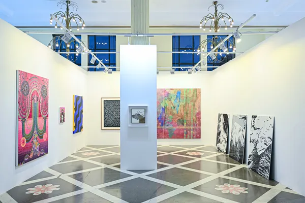 Installation view of Lawrie Shabibi at Art021 Shanghai, Booth W28, West Hall, Main Galleries section. 13 – 16 November, 2025, Shanghai Exhibition Centre, China.